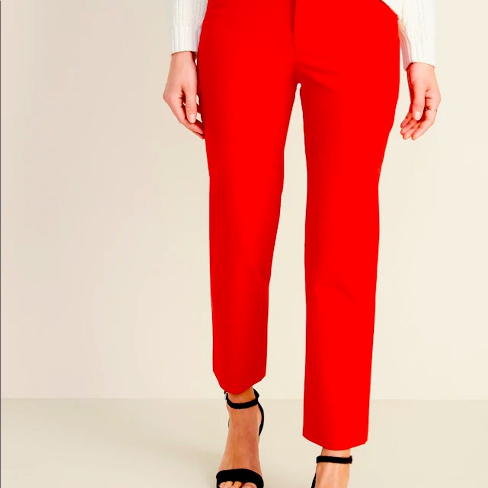 Old navy red pixie pants